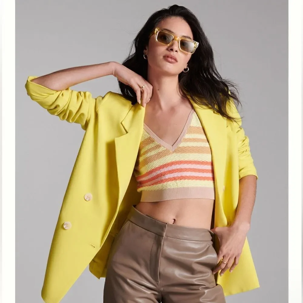 NWT Anthropologie  Double-Breasted Blazer Maeve women size 10